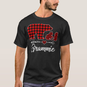 Camiseta Engraçado Grammie Urso Vermelho Xadrez Natal Pajam