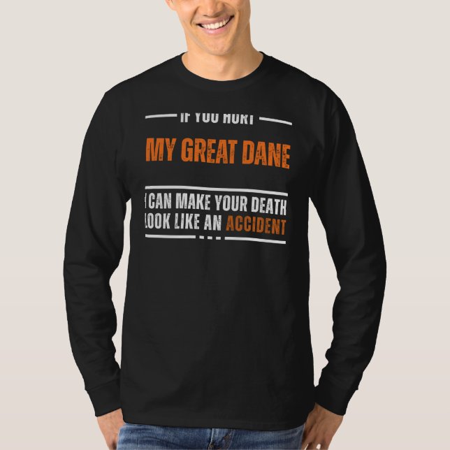 Camiseta Engraçado Grande Dane Lover Tee - Bold e Hilarious (Frente)