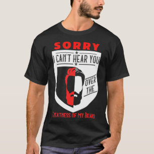 Camiseta Engraçado Grandeza Da Minha Barba.