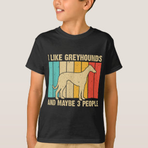 Camiseta Engraçado Greyhound Design Men Mulheres Italianas 