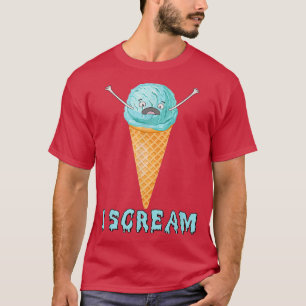 Camiseta Engraçado, Gritar Sorvete Figurino de Halloween