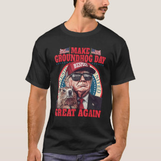 Camiseta Engraçado Groundhog Faz Excelente do Dia da Marmot