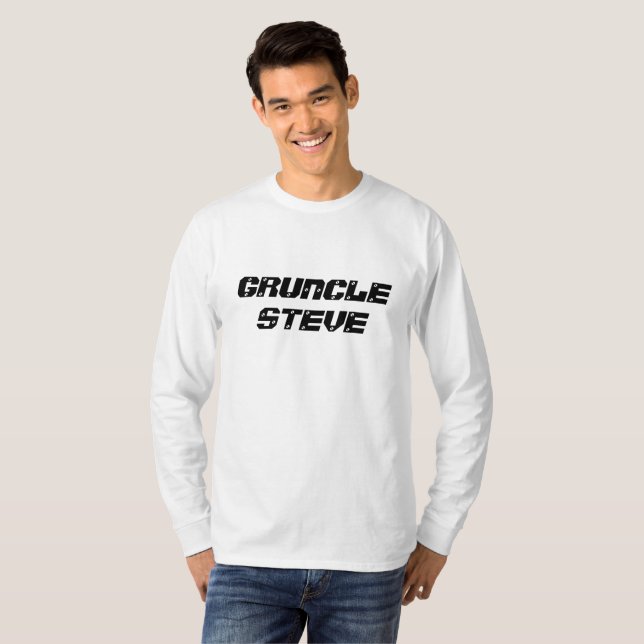 Camiseta Engraçado "Grtio Steve" (Frente Completa)