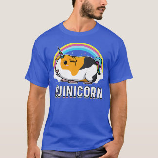 Camiseta Engraçado Guiné Pig Gunicorn Rainbow Women Girls K