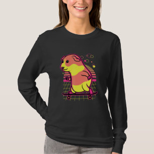 Camiseta Engraçado Guiné Pig Retro Estilo Vintage Homens Mu