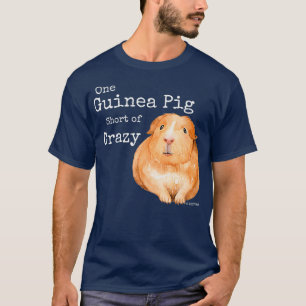 Camiseta Engraçado Guiné Porco One Guiné Pig Abaixo do L