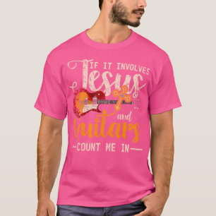 Camiseta Engraçado guitarrista cristão Deus Salvador Guit