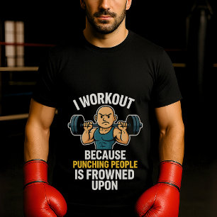 Camiseta Engraçado Gym Cite T-Shirt - Malhação sarcástica