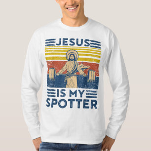 Camiseta Engraçado Gym Jesus É Meu Destemido Engraçado Jesu