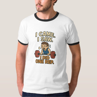 Camiseta Engraçado Gym Quote Ringer T-Shirt