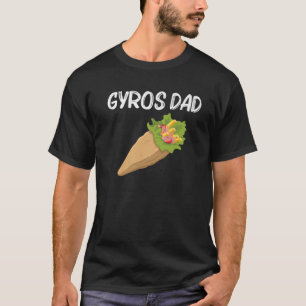 Camiseta Engraçado Gyros Para O Pai Pai Gyro Meat Pita Done