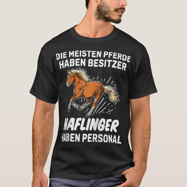Camiseta Engraçado Haflinger Personal Rider Gift Horse (Frente)