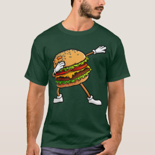 Camiseta Engraçado Hamburger Art Kids Men Women Cheeseburge