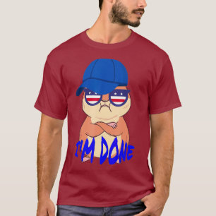 Camiseta Engraçado Hamster Irritado que ele fez