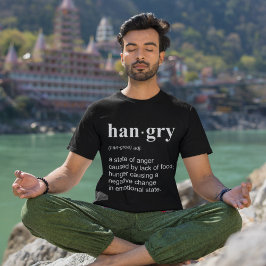 Camiseta Engraçado Hangry