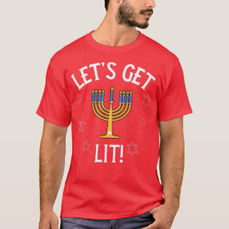Camiseta Engraçado Hannukah, Chanukah, Hanukkah, Vamos Lit,