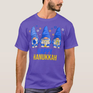 Camiseta Engraçado Hanukkah Chanukah Shalom Gnomos Menor Ju