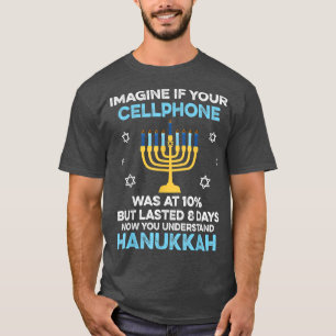 Camiseta Engraçado Hanukkah dá presentes ao telefone celula