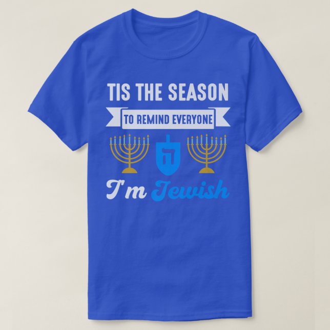 Camiseta Engraçado Hanukkah dizendo festa do Patrimônio Jud (Frente do Design)