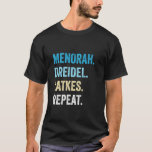 Camiseta Engraçado Hanukkah Menorah Dreidel trava judeus re<br><div class="desc">Engraçado Hanukkah Menorah Dreidel trava camisa de manga longa e judia Chanukah</div>