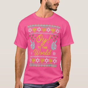 Camiseta Engraçado Hanukkah Oy Para O Feriado Judaico Mundi