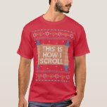 Camiseta Engraçado Hanukkah Ugly Sweater Judeu Presente Com<br><div class="desc">Engraçado Hanukkah Ugly Suéter Judeu Presente Como Percorro Torah.</div>