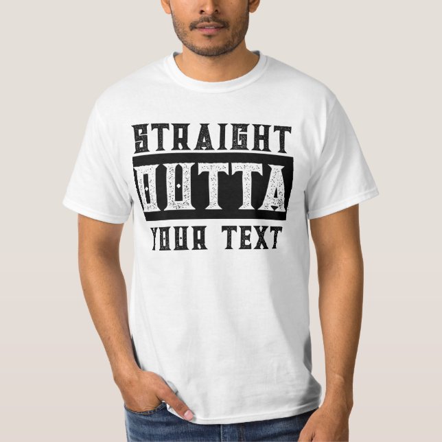 Camiseta Engraçado 'Hetero Fora do Texto' Paródia Camisa-T (Frente)