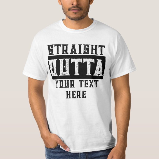 Camiseta Engraçado 'Hetero Fora do Texto' Paródia Camisa-T (Frente)