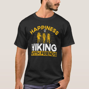 Camiseta Engraçado Hiker Caminhando Felicidade Está Caminha
