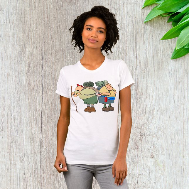 Camiseta Engraçado Hikers ao ar livre acampando humor (Criador carregado)