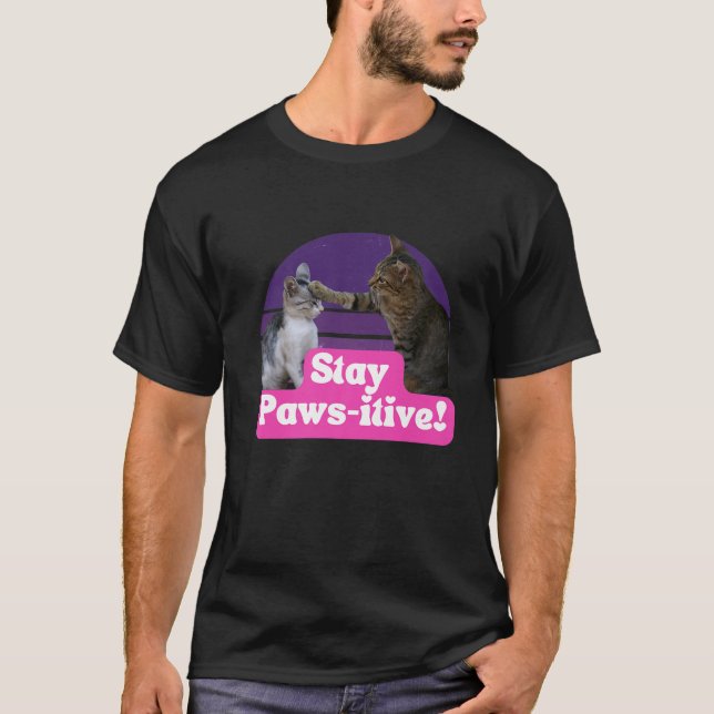 Camiseta Engraçado Hilariante Cat Meming Gatinho Feline Lov (Frente)
