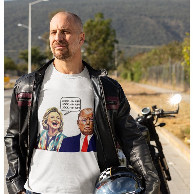 Camiseta Engraçado Hillary Diz Trump Up (Criador carregado)