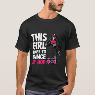 Camiseta Engraçado Hip Hop Dançando Arte Para Crianças Meni