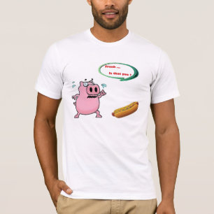 Camiseta Engraçado Hipster Frank Quirky Hot Dog T-Shirt
