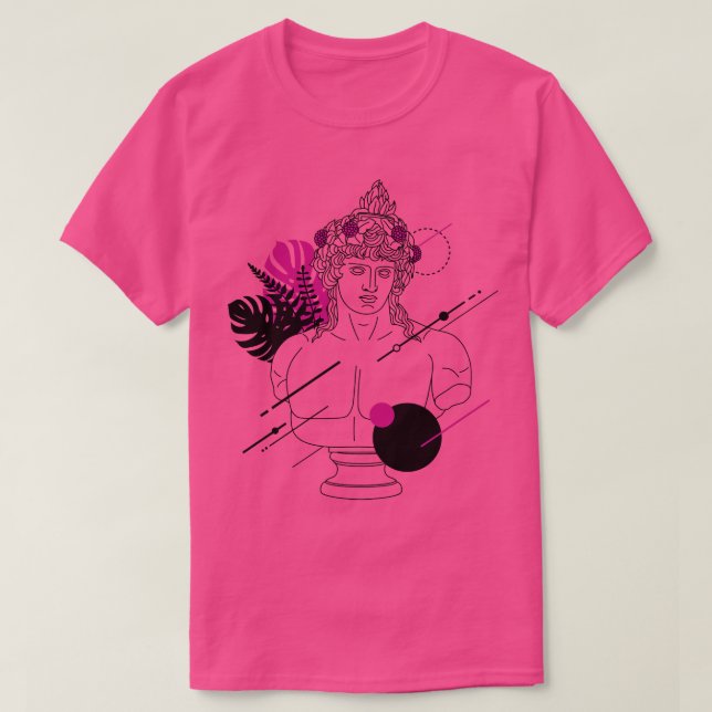 Camiseta Engraçado Hipster Grego Deus Dioníso Romano Deus B (Frente do Design)