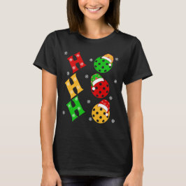 Camiseta Engraçado Ho Ho Ho Pickleball