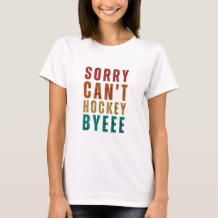 Camiseta Engraçado Hockey