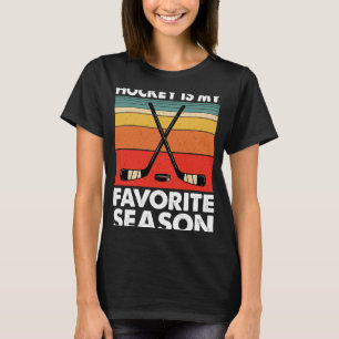 Camiseta Engraçado Hockey É Minha Época Favorita Retro Vint