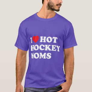 Camiseta Engraçado Hockey Eu Adoro Mães De Hóquei Quente