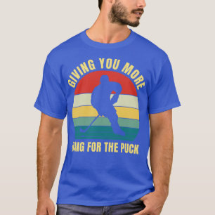Camiseta Engraçado Hockey Forward More Bang para o Puck