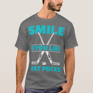 Camiseta Engraçado Hockey Goalie Fust Pucks