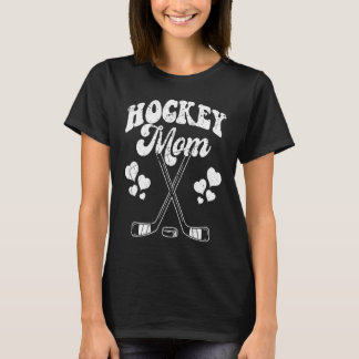 Camiseta Engraçado Hockey Mãe Frisbee Lover Retro Vintage 7