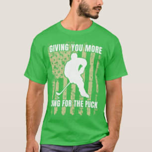 Camiseta Engraçado Hockey More Bang para o Puck