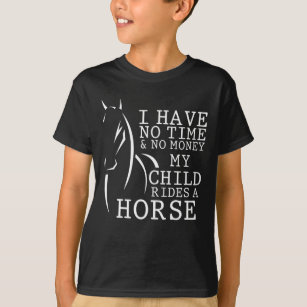 Camiseta Engraçado Horse Cite Mãe com Filha Andando
