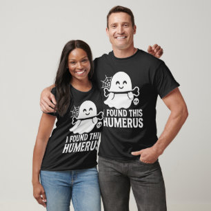 Camiseta Engraçado Humerus Ghost Pun Halloween Cute Spooky