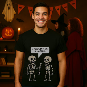 Camiseta Engraçado Humerus Halloween Skeletons