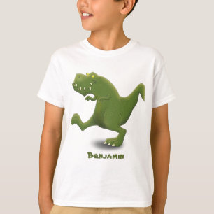 Camiseta Engraçado humor de desenho animado com dinossauro