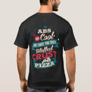 Camiseta Engraçado Humor de Workout, Abs vs Pizza, Novidade