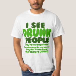 Camiseta Engraçado Humor do Dia da Cerveja Verde