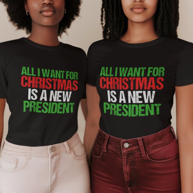 Camiseta Engraçado humor nas eleições de Natal político (Criador carregado)
